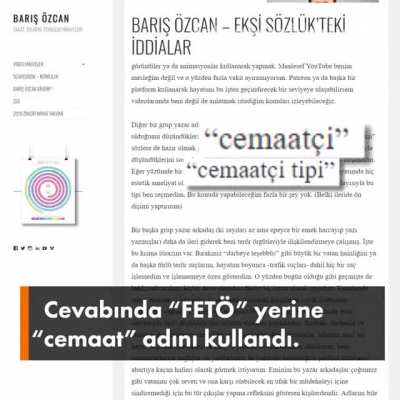 Neden Barış &Ouml;zcan'ın fet&ouml;c&uuml; olduğundan ş&uuml;phelendiğimi soranlar olmuş. Buyrun(dahası da var araştırarak &ouml;ğrenebilirsiniz)
