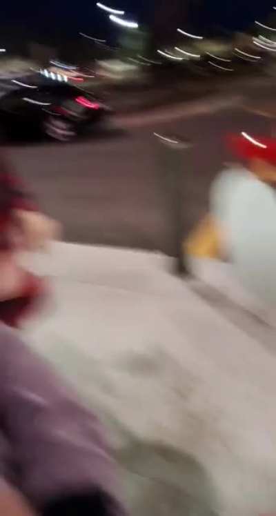 Karen yells about how wearing a mask outside makes you a criminal