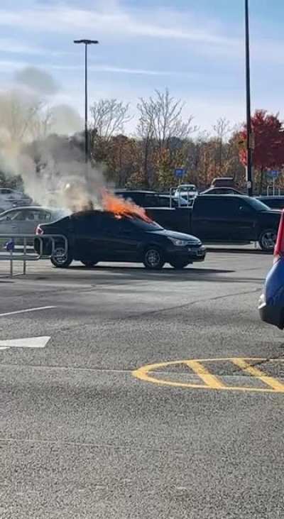 Nothing like a car fire at the Walmart parking lot to liven up the day&hellip;