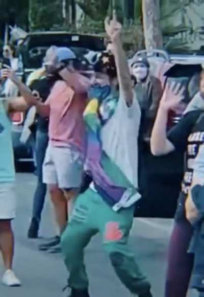 America yesterday after Joe Biden won the presidency