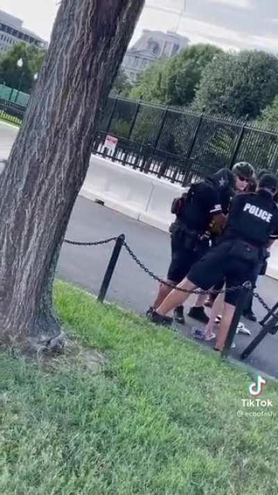 Angry woman gets cuffed and taken away after she refused to listen, calm down, and leave.