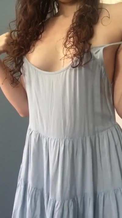 removing my dress to show you a surprise :)