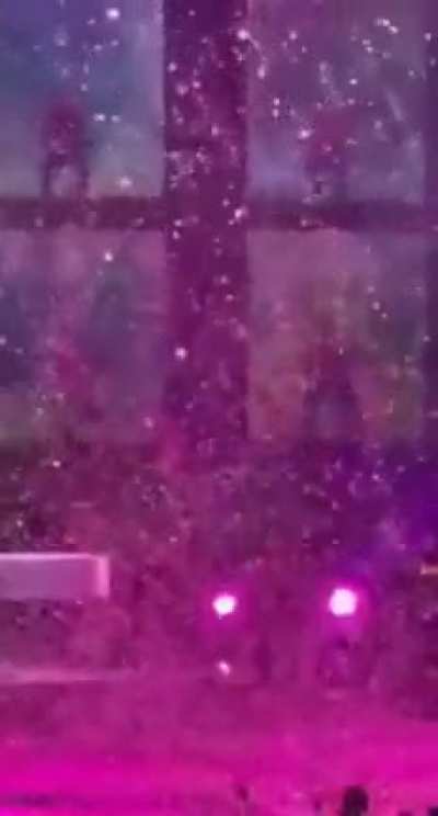 Adele at the end of her show.