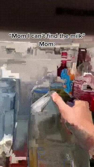 I can't find the milk