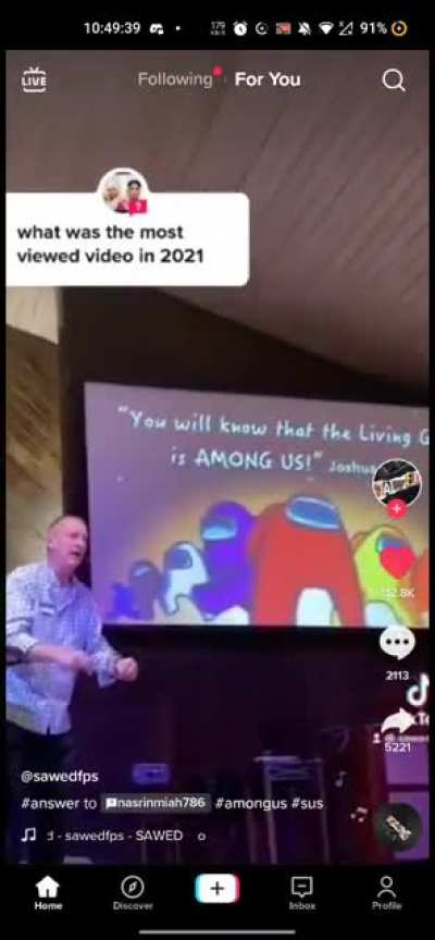 Amongus at church