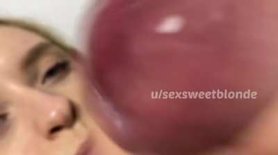 Daddy cum on his daughter's face