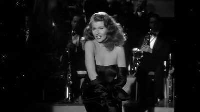 Rita Hayworth's famous "striptease", from Gilda (1946)