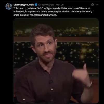 Tristan Harris on Bill Maher: "What's going to happen to everyone else when they don't have a job?"
