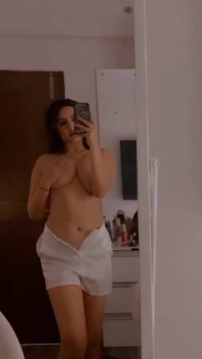 sassy poonam boob tease
