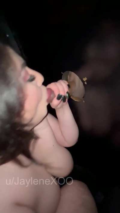 The best part of a glory hole was not knowing who was on the other side after I sucked their cocks and made them cum all over me
