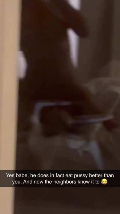The neighbors know she is a slut now. Good luck 