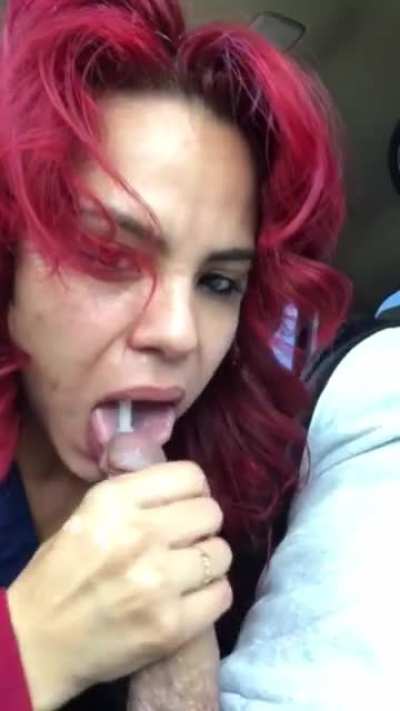 Redhead cum shot