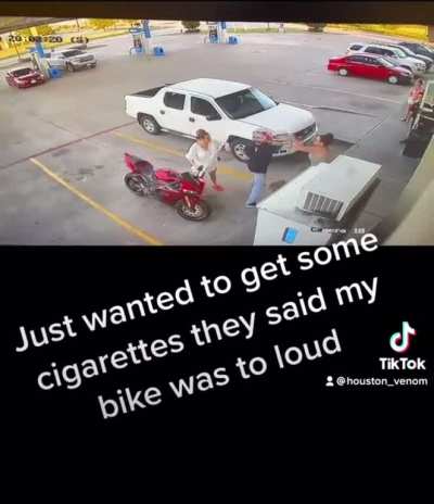 Man gets into a fight with couple who said his bike was too loud