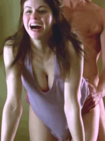 Alexandra Daddario taking it from behind