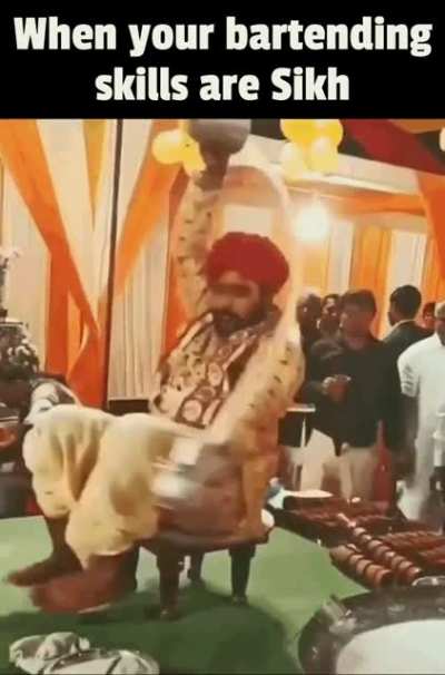 That's one way to serve Lassi !
