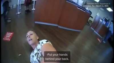 Karen asking a police officer "what are you gonna do, arrest me?"