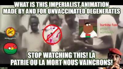 Le Burkina Faso Sankara d&eacute;truit le d&eacute;mon de la putain d'araign&eacute;e imp&eacute;rialiste non vaccin&eacute; en une seule nuit