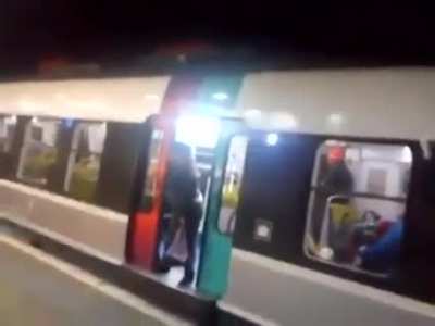 Just going to hold this subway door open for a bit