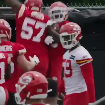 Orlando Brown when someone tries to touch Mahomes.