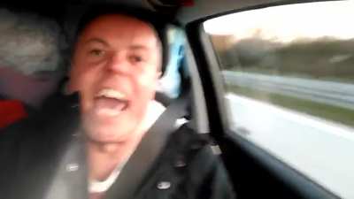 Dario Greggio in macchina. By Dario Greggio Archivio (YouTube)
