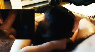 I played with his balls, while sucking him off