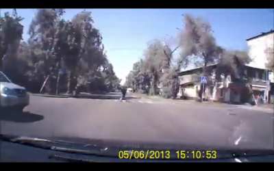 Mild car accident