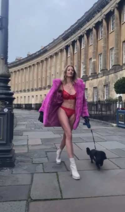 Just a casual stroll with the pup. Wish you were on the end of my leash right now?