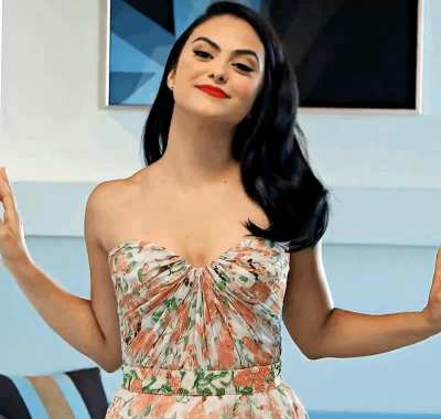 Friend’s sister answering the door, letting you know he’s not home… [Camila Mendes]