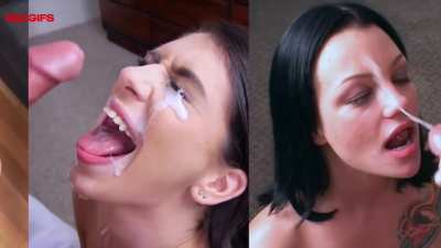 Facial Allstars - Slide Compilation #36 - Brunette Edition