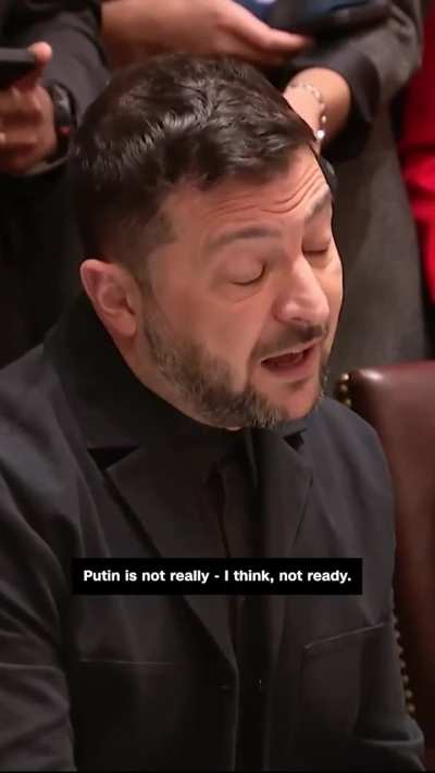 Ukrainian President Zelensky congratulated President Trump on securing Gaza ceasefire deal in opening lunch at WH, saying it could be the &ldquo;momentum&rdquo; to end war in Ukraine: "I think that, we understand that, Putin is - I think, not ready. But I'm confident