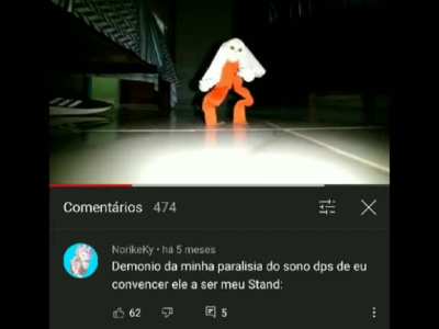 A&iacute; meu meme de Jojo para contribuir. (Ps: n&atilde;o fui eu que adicionei essa m&uacute;sica de fundo)