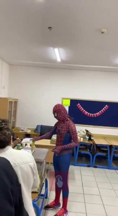 Spiderman, istanbul Şişli'de sandığa gidip oy kullandı