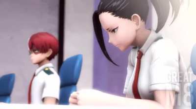 Momo in class with vibrator