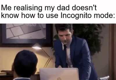 Don't go on History on your dad's PC