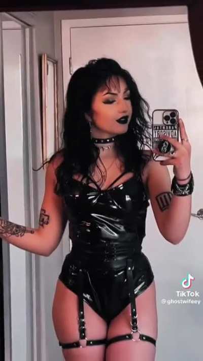 Black bodysuit.