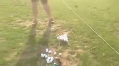 Trying to golf a strike