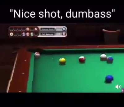 Nice shot, dumbass