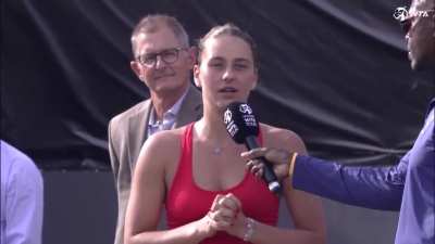 Ukrainian tennis player Marta Kostyuk won her first career WTA title and dedicated her victory to the people of Ukraine