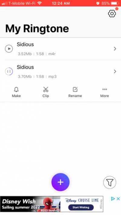 New alarm sound