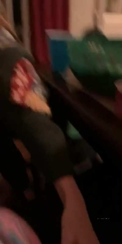 Bathroom threesome at a house party