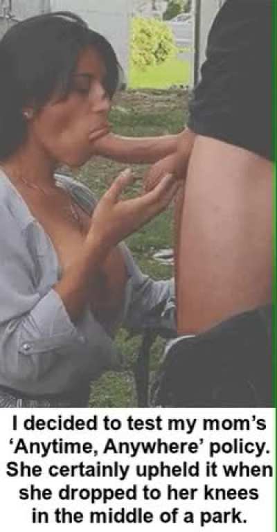 Anytime, anywhere&hellip; right mom? 😈