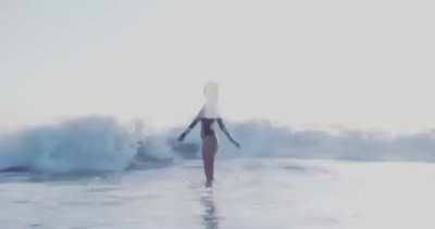 At the beach
