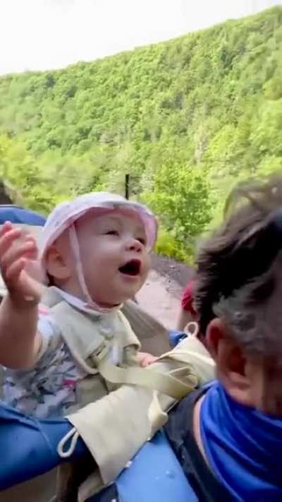 This Child&rsquo;s reaction after being at Waterfall
