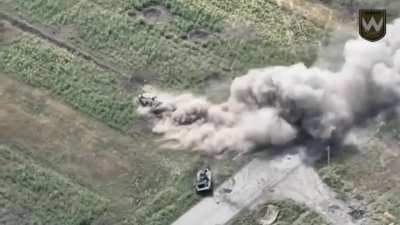 When you see two destroyed BMPs in front of you, maybe it&rsquo;s time to find some other road? No!