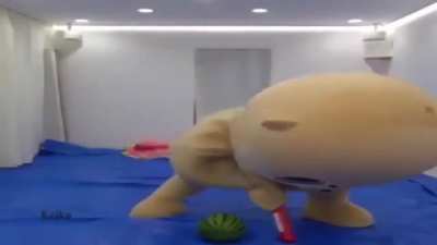 To smash a watermelon