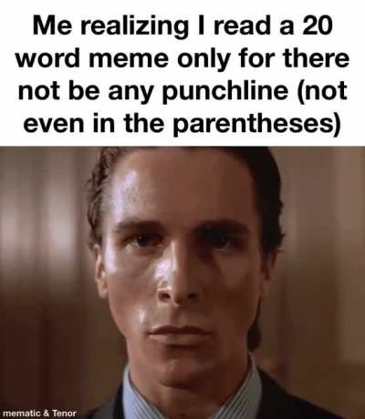 Not even in the title