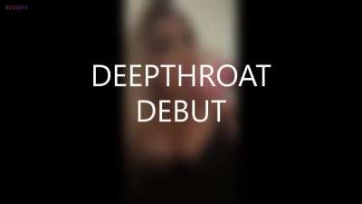 Preview of my debut video (1:30 minutes) of Sucking hard &amp;amp; Deepthroating my dildo
All sounds that you can imagine are included 😈
