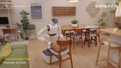 Sunday Robotics Memo: "Pick Up Anything" test