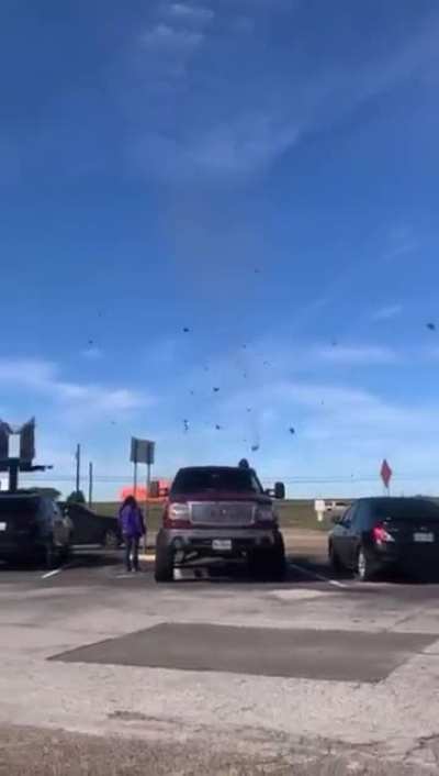 Two aircraft collide at an airshow!