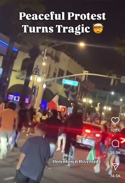21-Year-Old Female Protester Gets Run Over in a Hit-and-Run in Riverside, CA. Suspect is Still at Large…